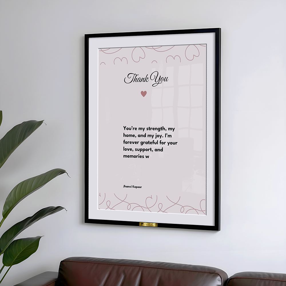 Boundless Gratitude Custom Letter Art - Telinchi