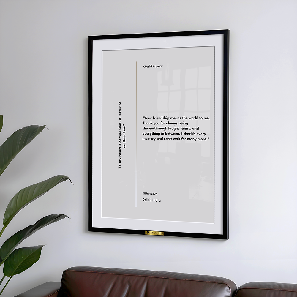 A Letter of Appreciation Custom Letter Art - Telinchi