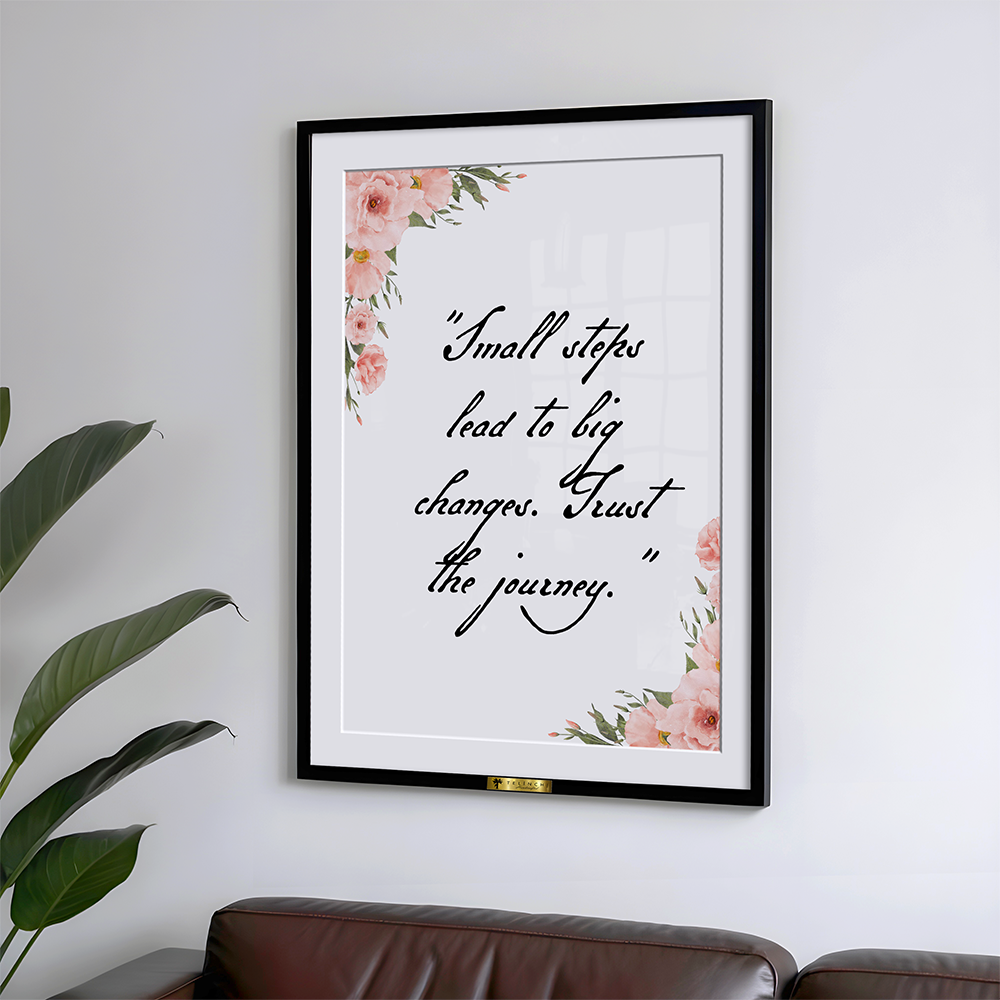 Flourish with Purpose Custom Quote Art - Telinchi
