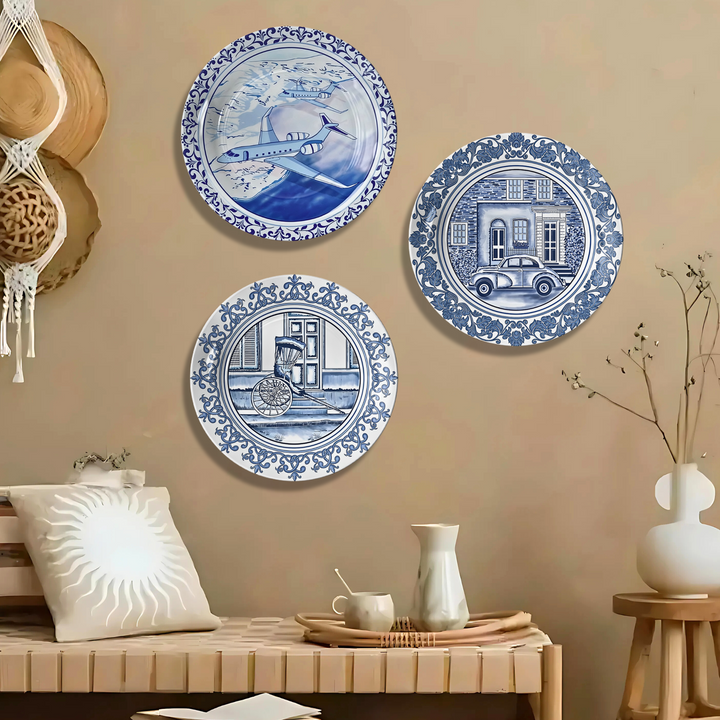 Set of 3 Art Plate (Vintage Voyage)