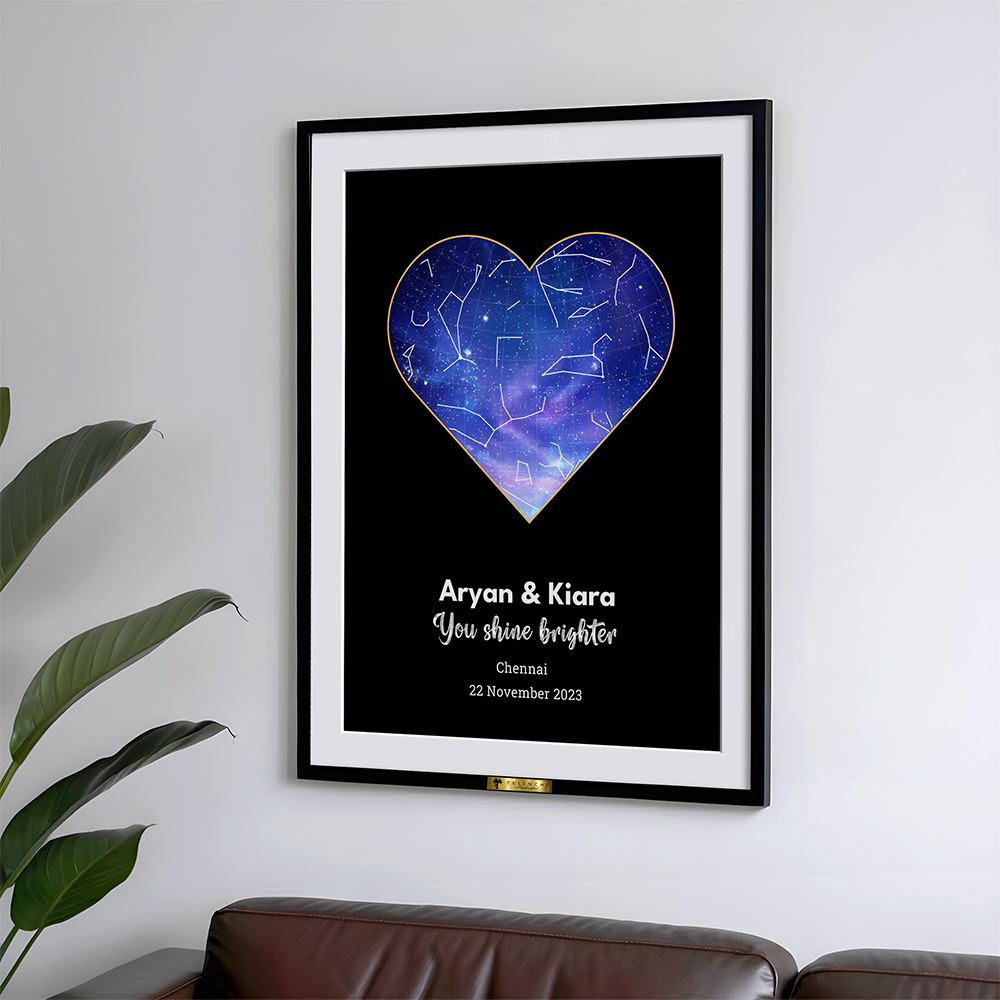 GALAXY HEART PERSONALIZED STAR MAP