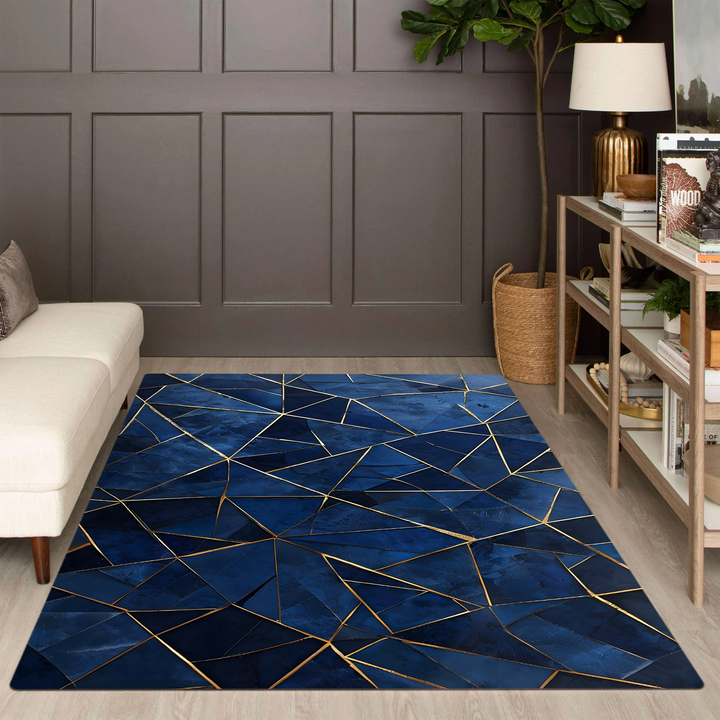 DARK ABSTRACT DIGIRAL PRINT CARPET - Telinchi