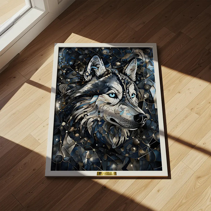 Stained Glass Wolf