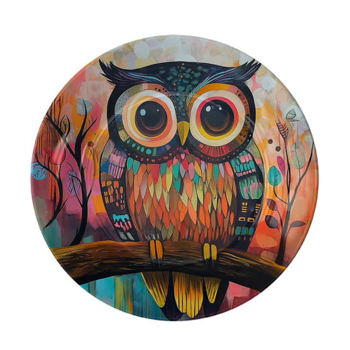 Whimsical Owl Gaze