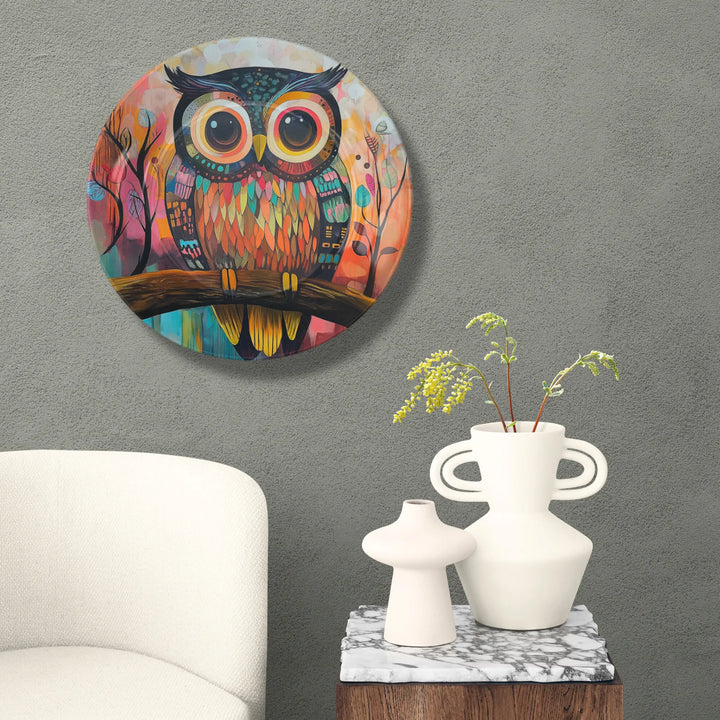 Whimsical Owl Gaze