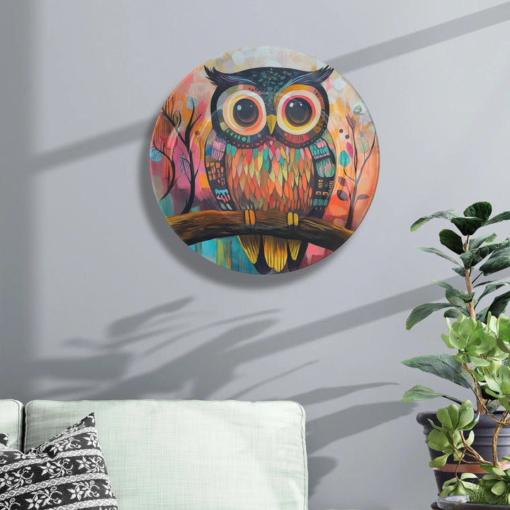 Whimsical Owl Gaze