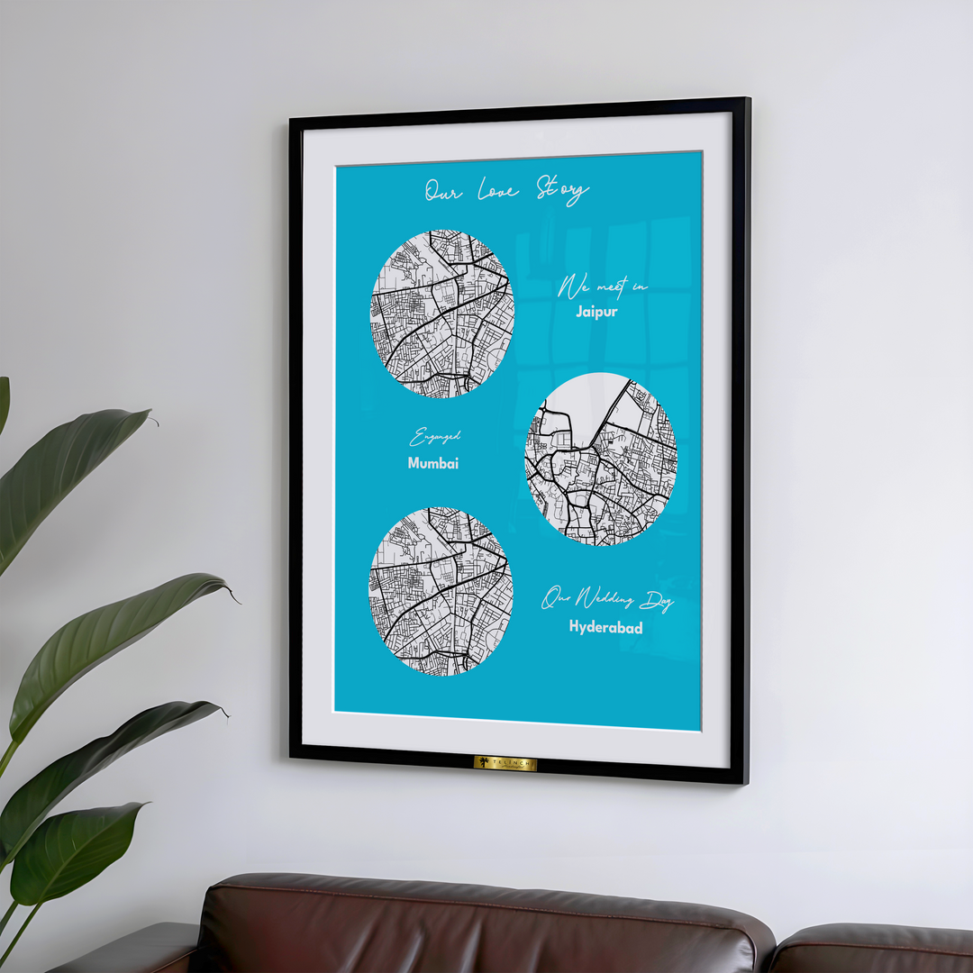 Story Map – Personalized Map Art - Telinchi