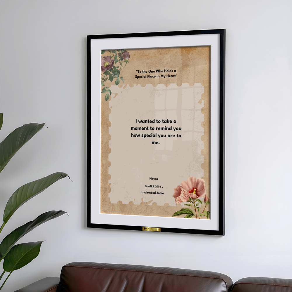 Floral Sentiments Custom Letter Art - Telinchi