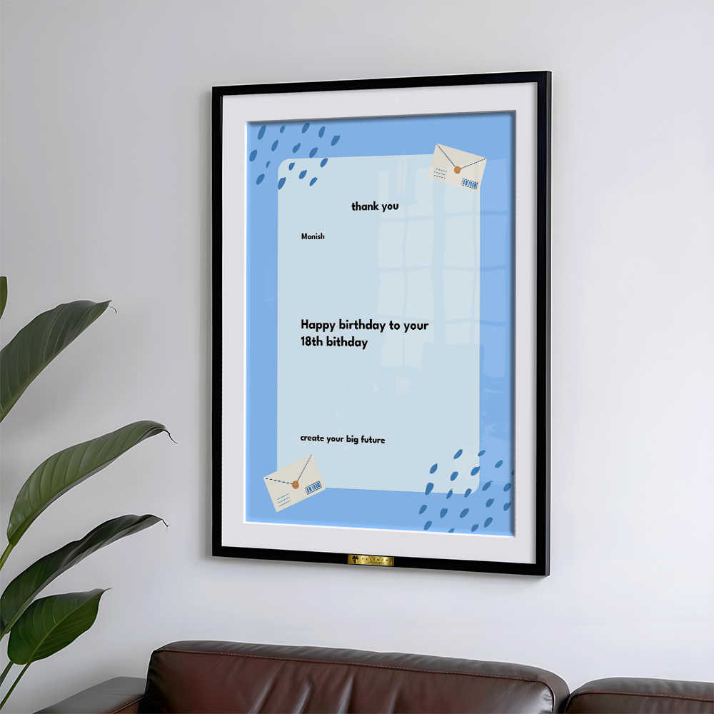 Sealed with Gratitude Custom Letter Art