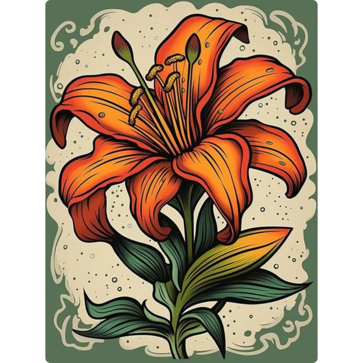 Fiery Lily Elegance