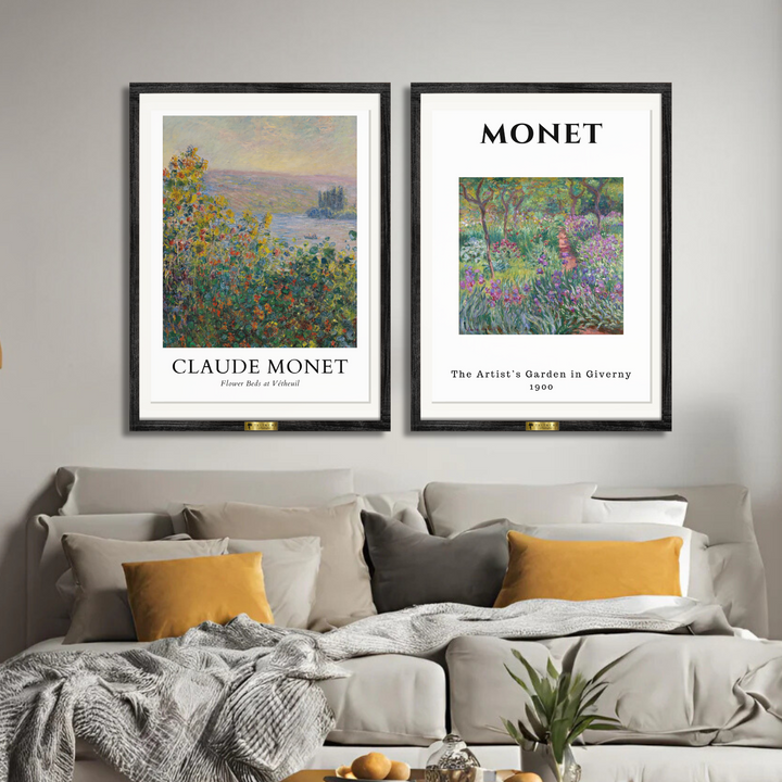 Claude Monet Wall Art Set of 2
