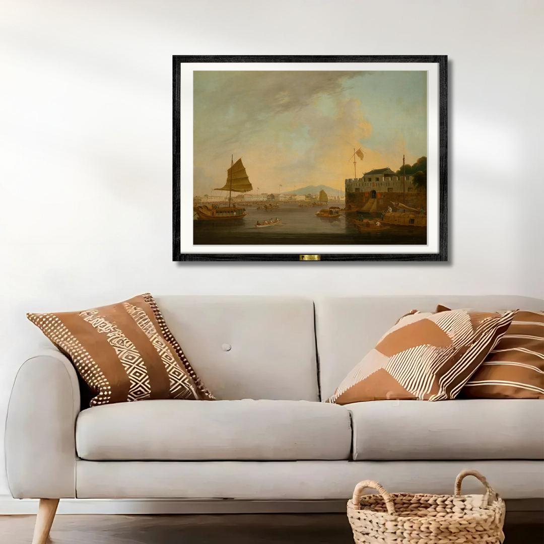 The European Factories and Dutch Folly Fort by George Chinnery