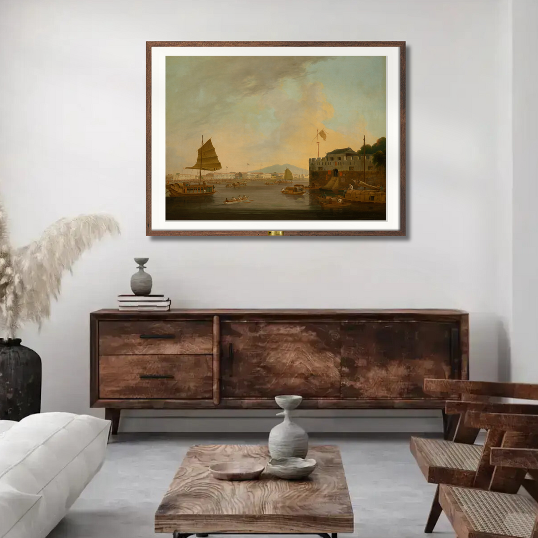 The European Factories and Dutch Folly Fort by George Chinnery