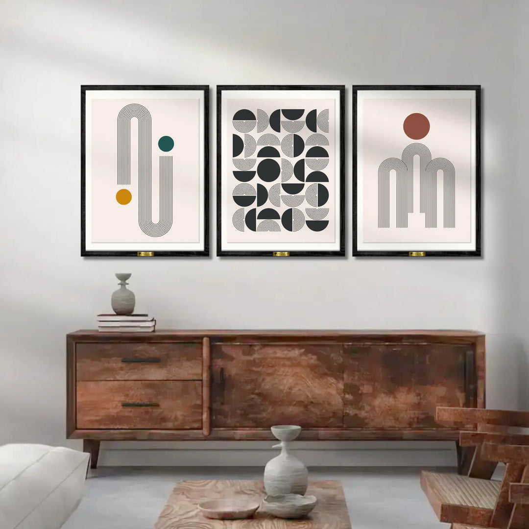 Abstract and Minimalism Wall Set of 3