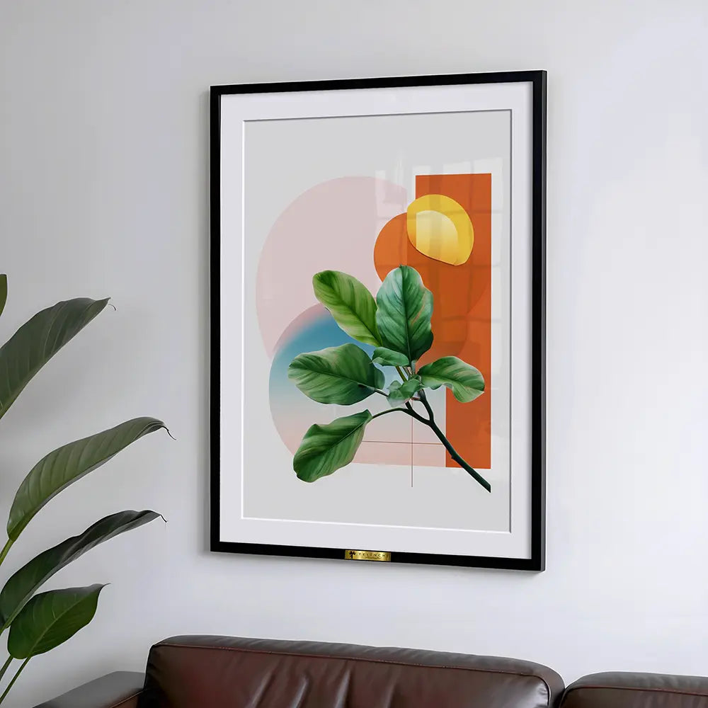 Botanical Leaf Abstract Wall Art