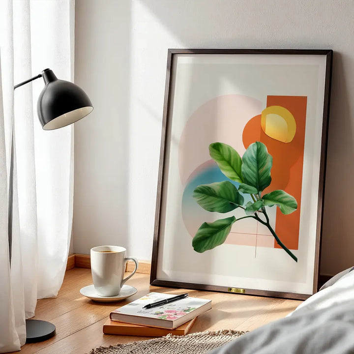 Botanical Leaf Abstract Wall Art