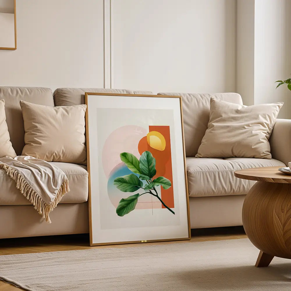 Botanical Leaf Abstract Wall Art