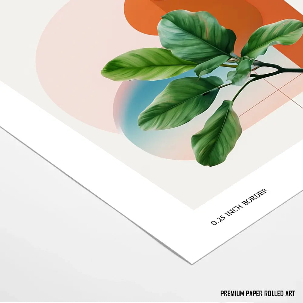 Botanical Leaf Abstract Wall Art