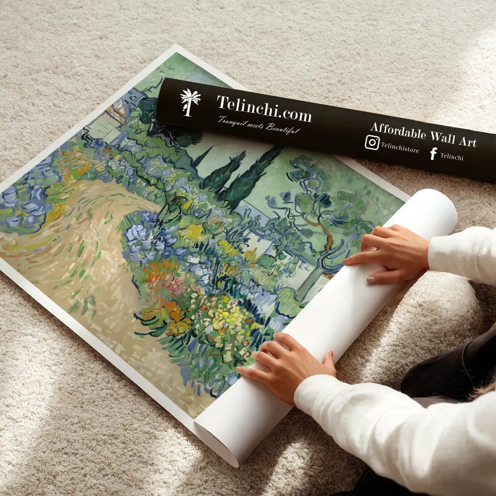 Garden with Flowering Trees by Vincent Van Gogh