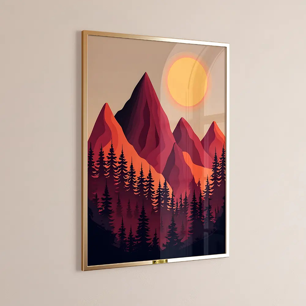 Sunrise Over Peaks
