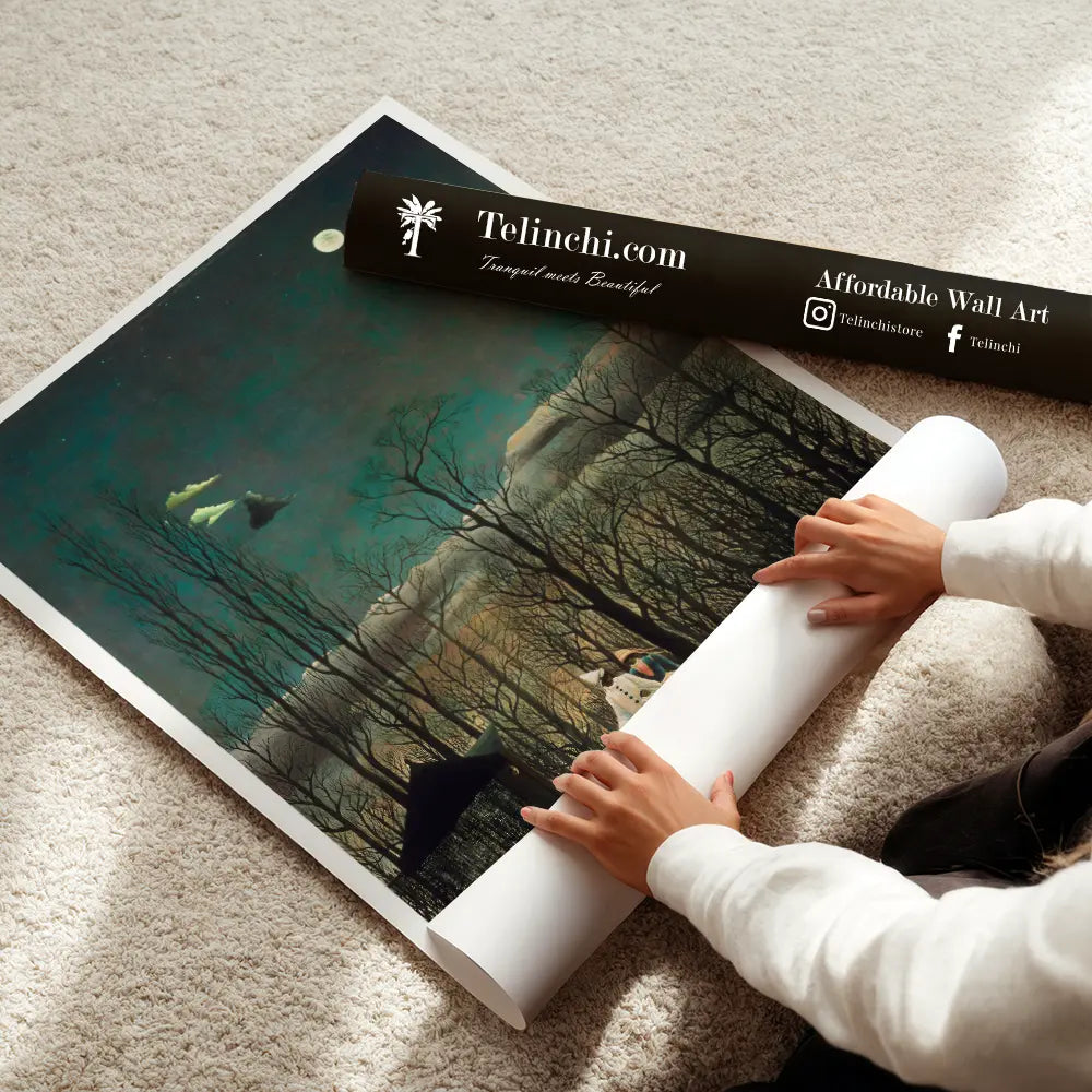 The Walk in Moonlight by Henri Rousseau