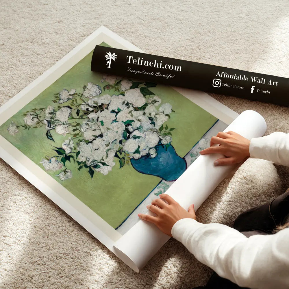 Roses in Bloom by Vincent van Gogh