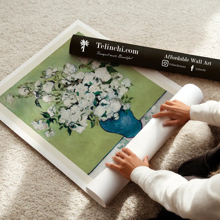 Roses in Bloom by Vincent van Gogh