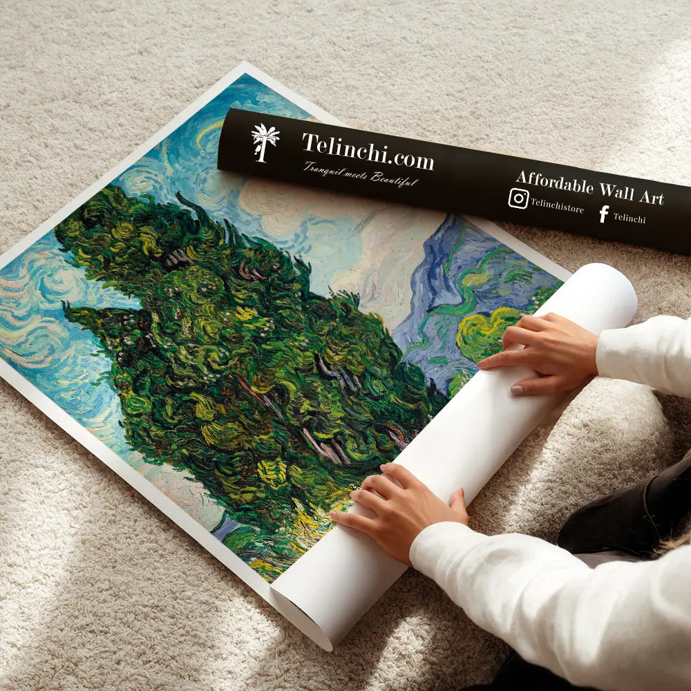 Cypress Trees by Vincent Van Gogh