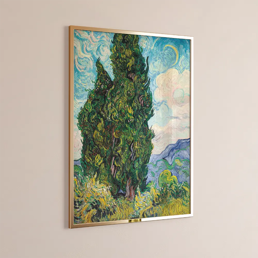Cypress Trees by Vincent Van Gogh