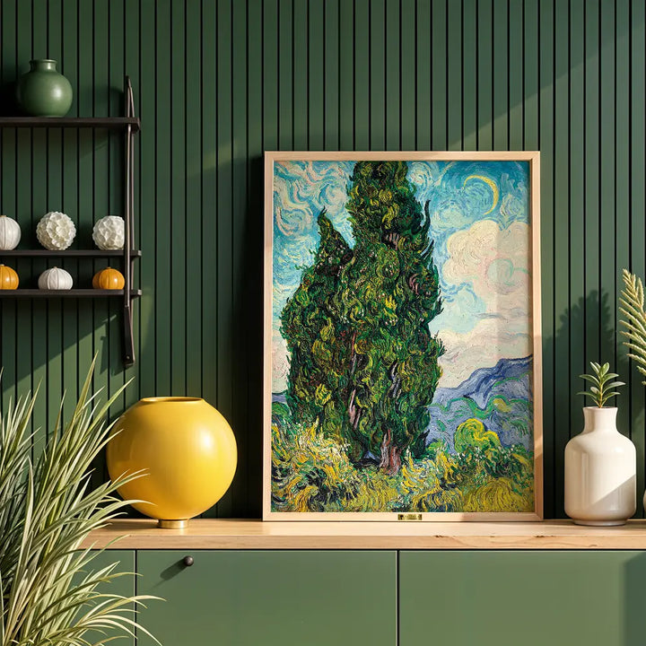 Cypress Trees by Vincent Van Gogh