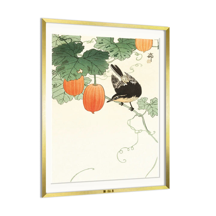 Bird and Gourds by Ohara Koson
