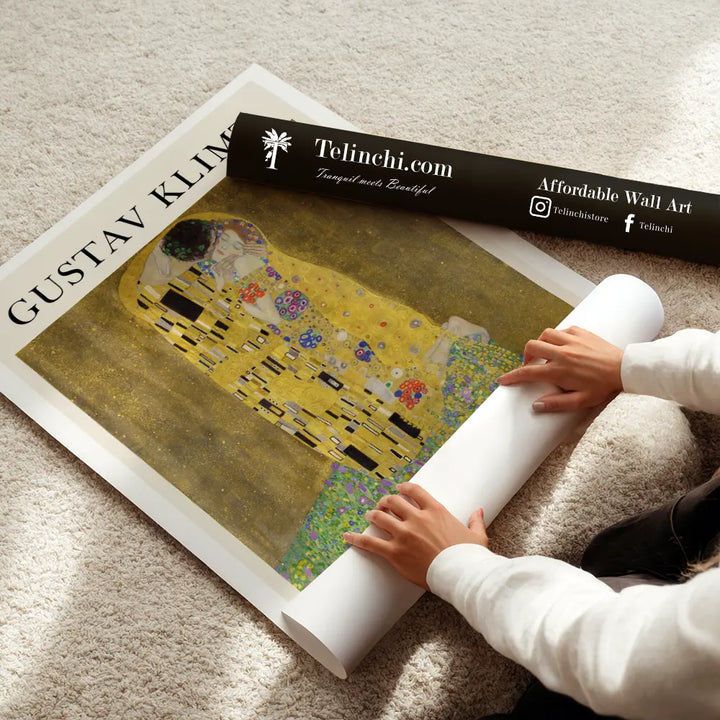 The Kiss by Gustav Klimt