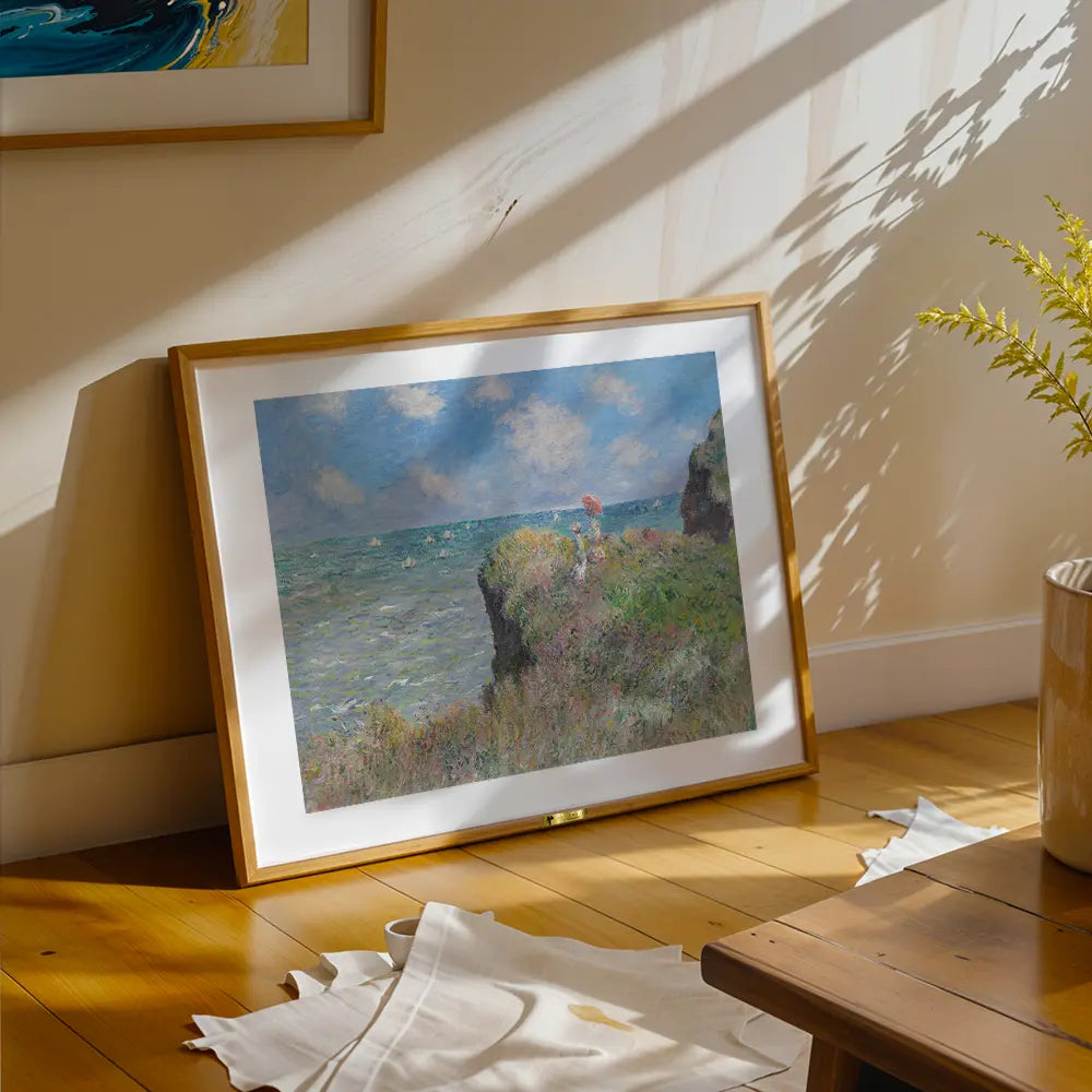 The Cliff Walk at Pourville by, Claude Monet Art Painting