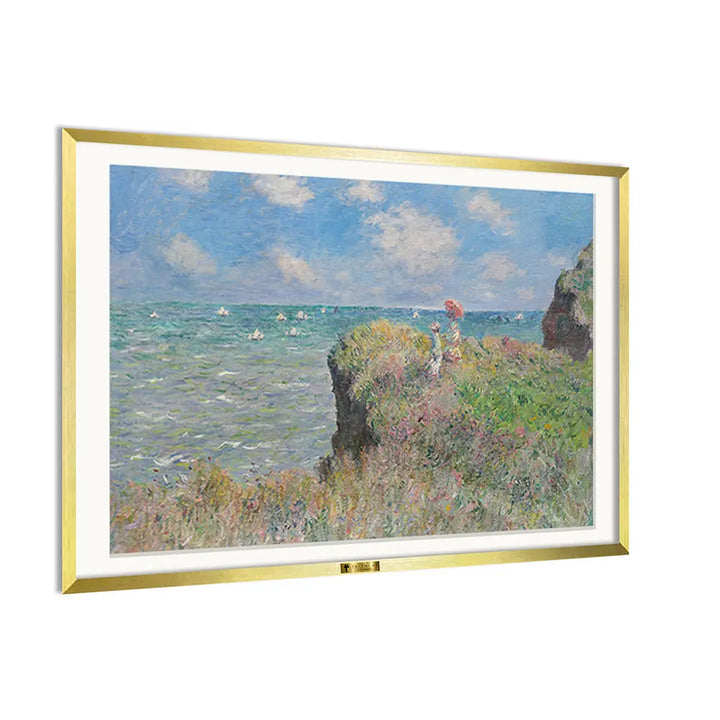 The Cliff Walk at Pourville by, Claude Monet Art Painting
