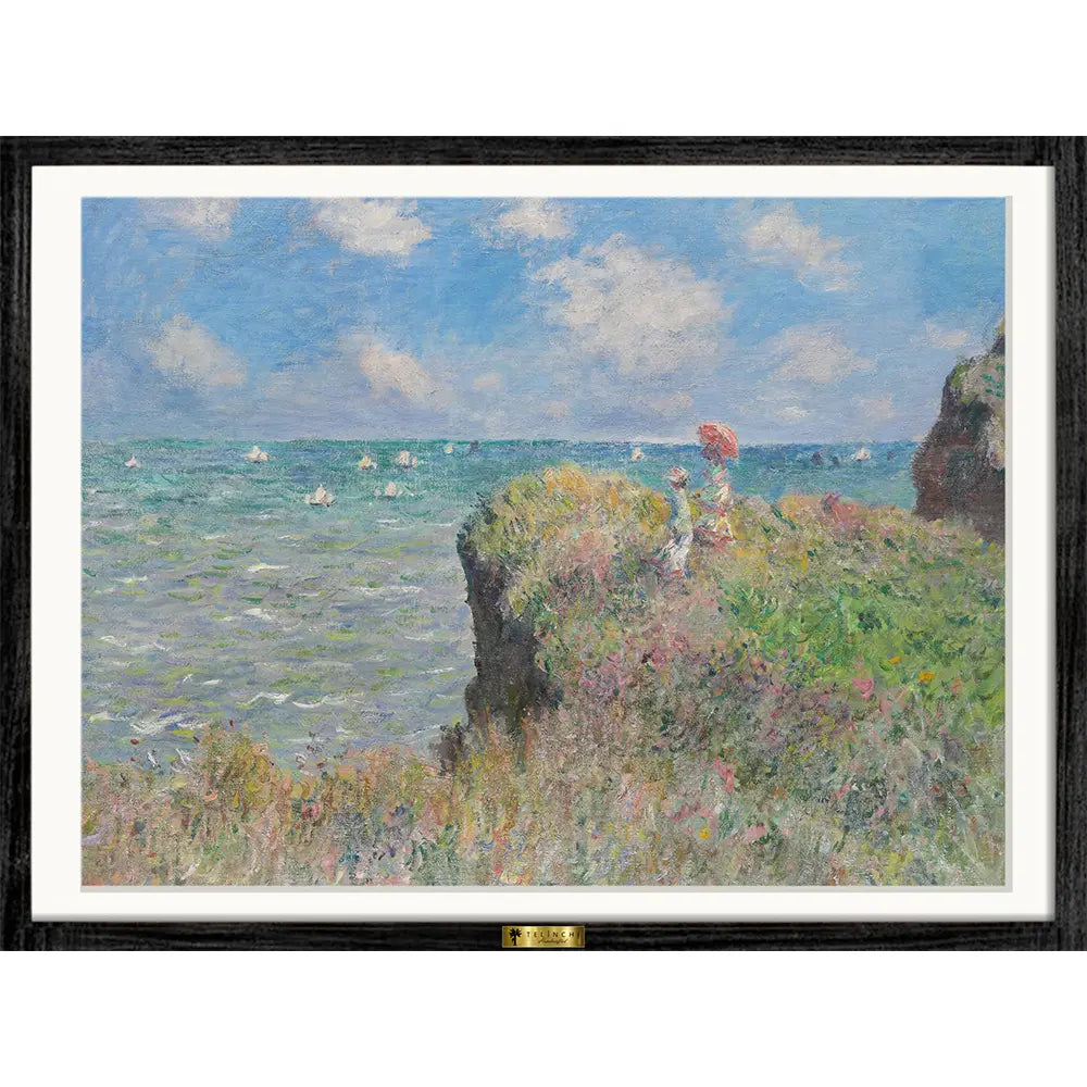 The Cliff Walk at Pourville by, Claude Monet Art Painting