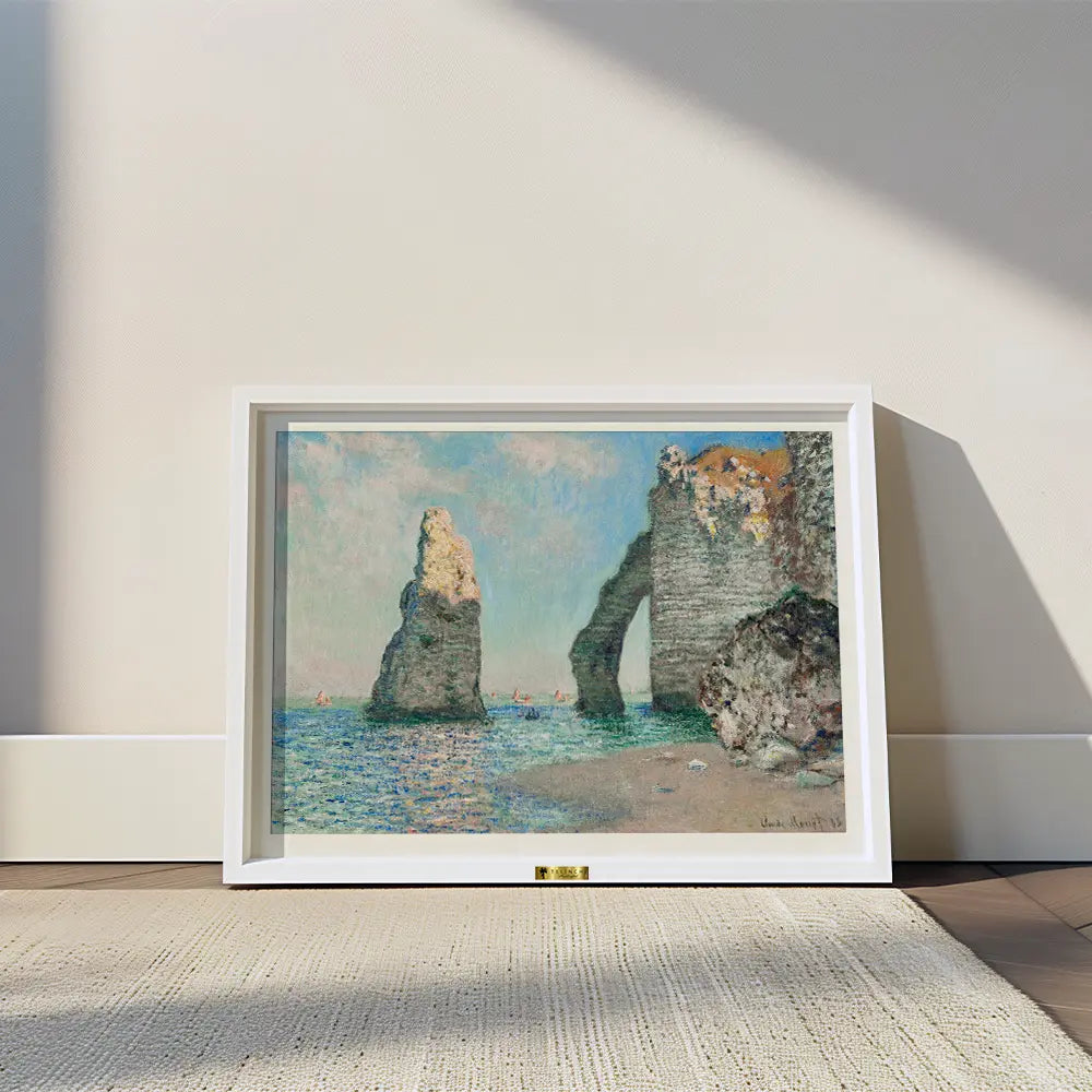 The Cliff by, Claude Monet Painting