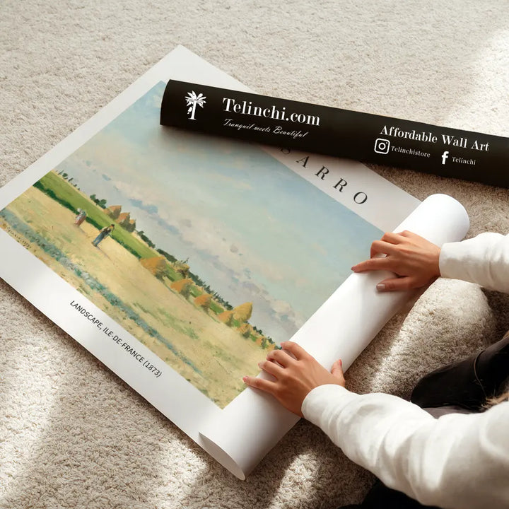 Fields of Ile-de-France by Camille Pissarro