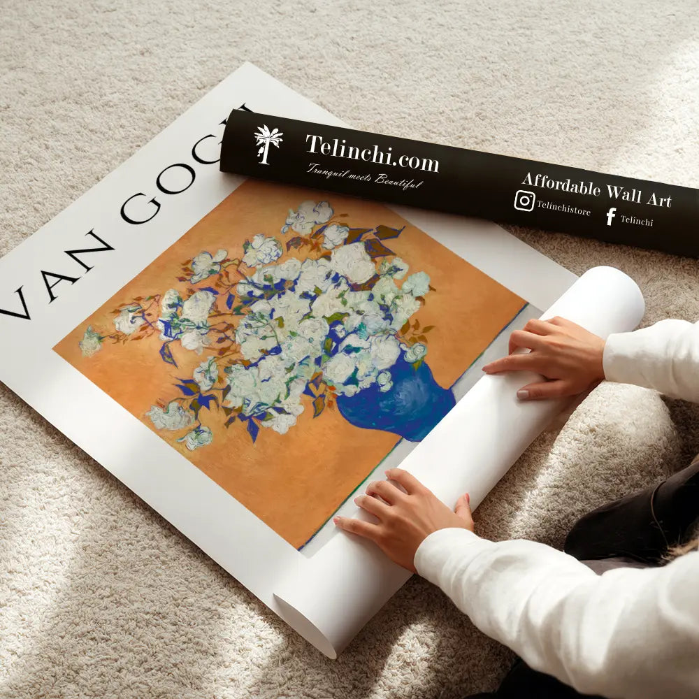 Roses (1890) by Vincent van Gogh