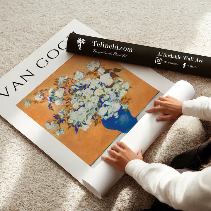 Roses (1890) by Vincent van Gogh