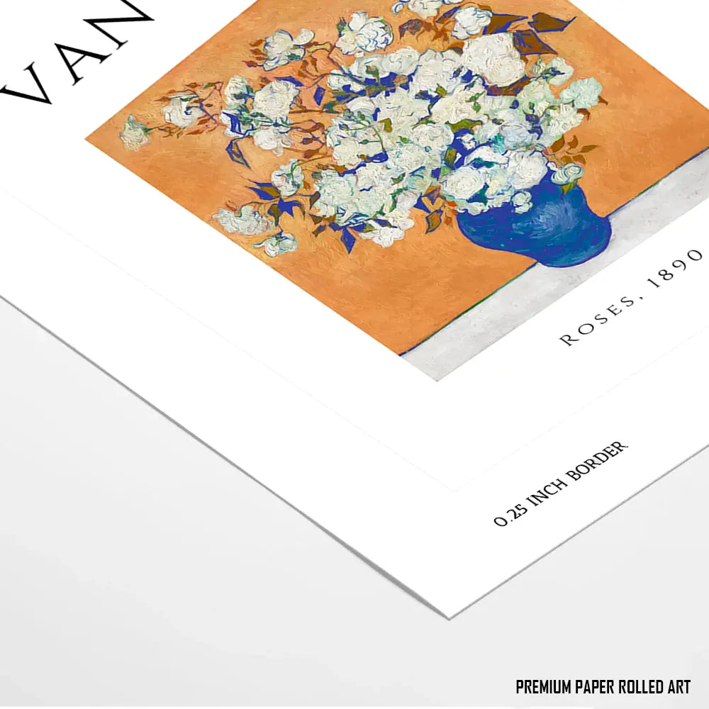 Roses (1890) by Vincent van Gogh