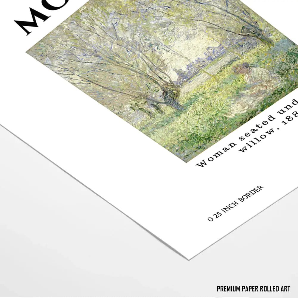 Woman Under the Willow, Claude Monet Art Painting