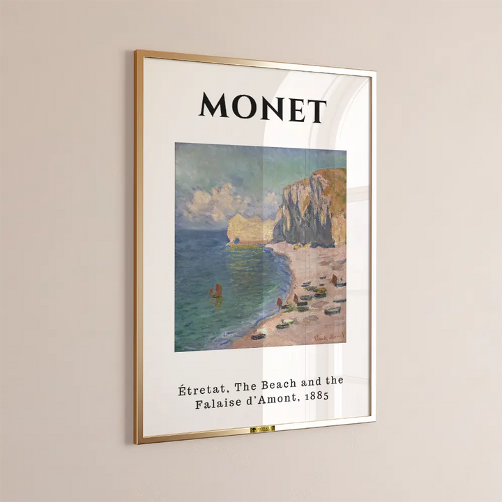 Étretat Beach, Claude Monet Painting