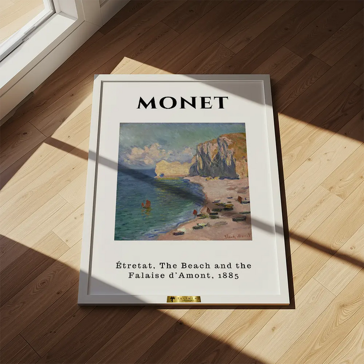 Étretat Beach, Claude Monet Painting