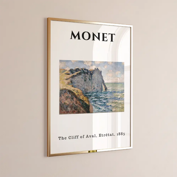 The Cliff of Aval, Claude Monet Popular Painting