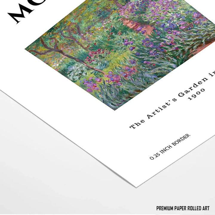 Artists Garden in Giverny, Claude Monet Popular Painting