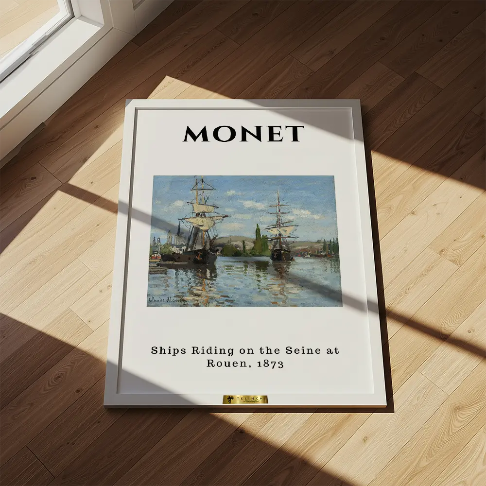 Sailboats by the Seine, Claude Monet Popular Painting