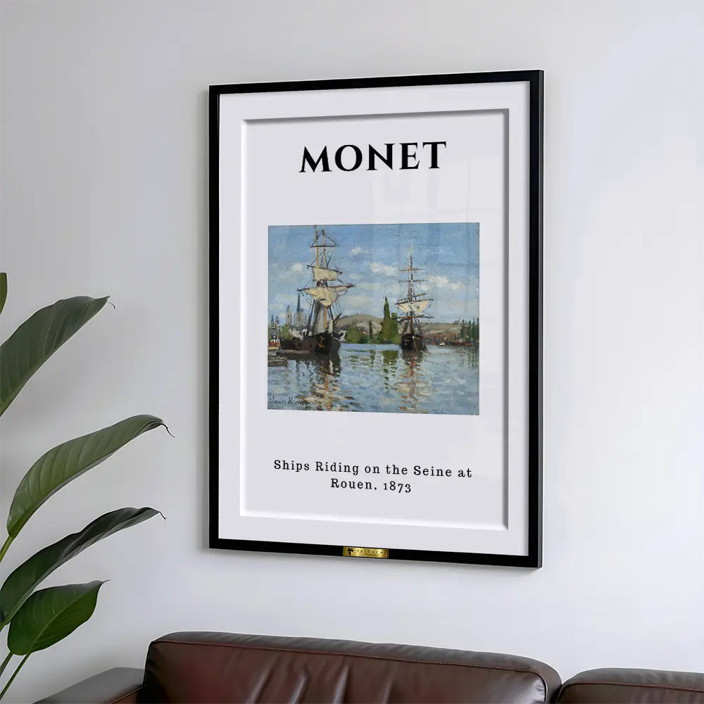 Sailboats by the Seine, Claude Monet Popular Painting