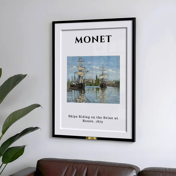 Sailboats by the Seine, Claude Monet Popular Painting