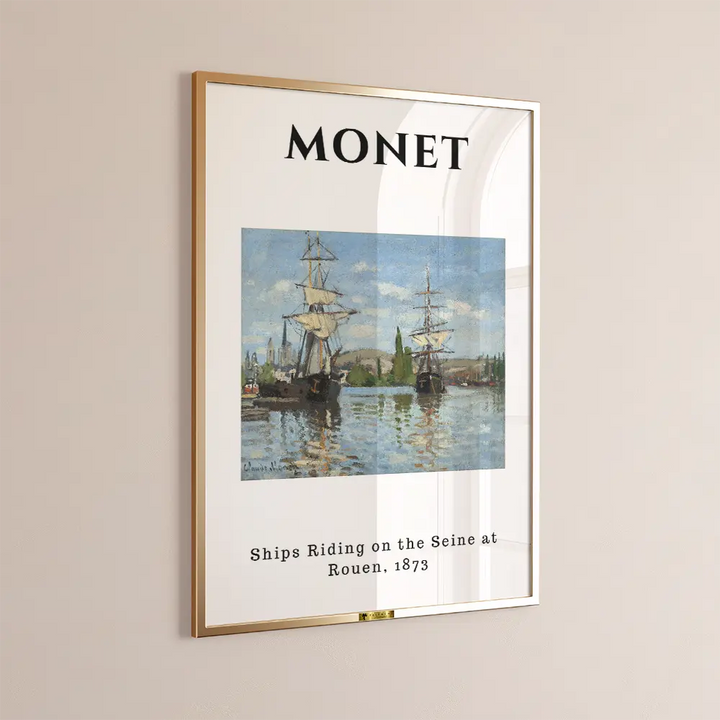 Sailboats by the Seine, Claude Monet Popular Painting