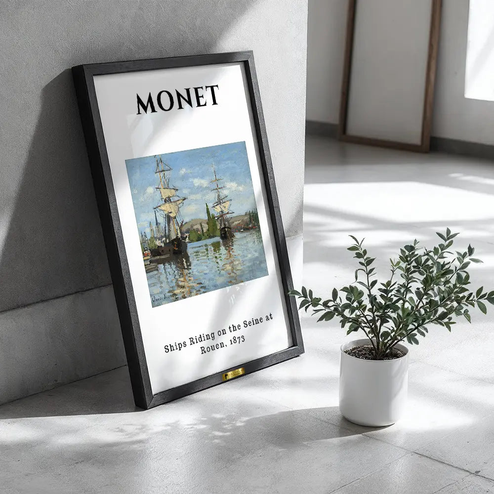 Sailboats by the Seine, Claude Monet Popular Painting